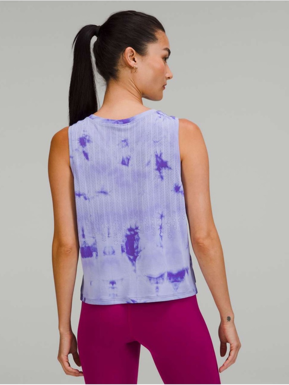 Lululemon Train to Be Tank Top - Rain Stripe Marble Dye Charged Indigo - Picture 3 of 6